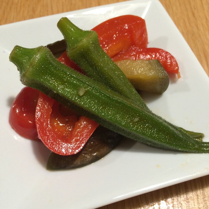 夏野菜の焼き浸し